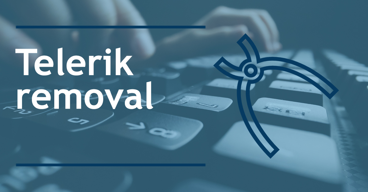 Telerik removal service launched by DyNNamite
