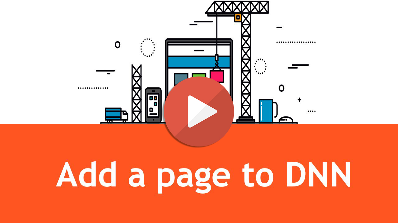 How to add a new page in DNN