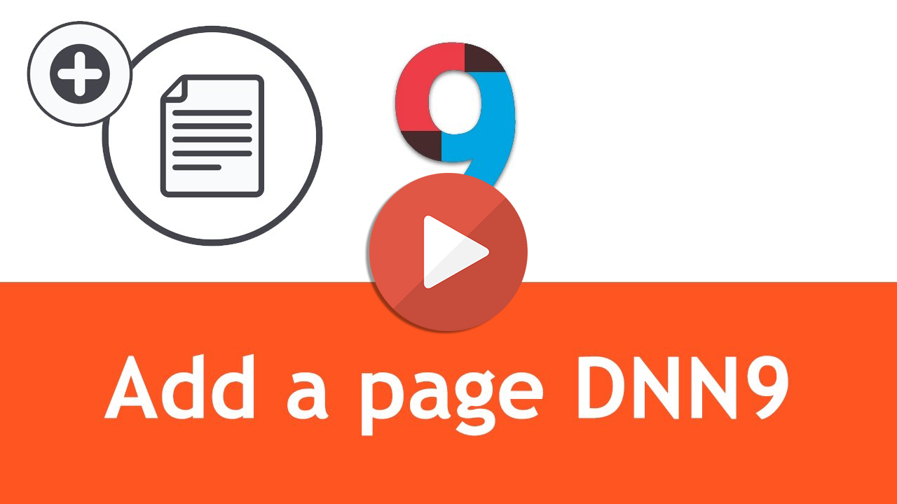 How to add a page to website built in DNN9