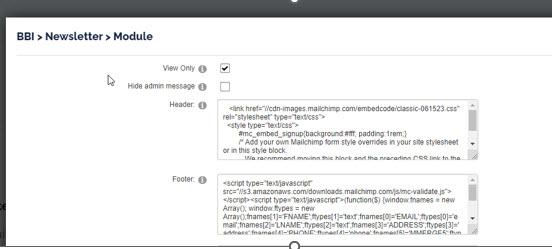Mailchimp CSS